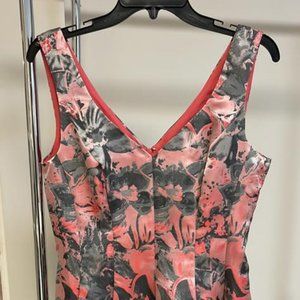 Adrianna Papell  Dress Size 6 Pink with Silver Design